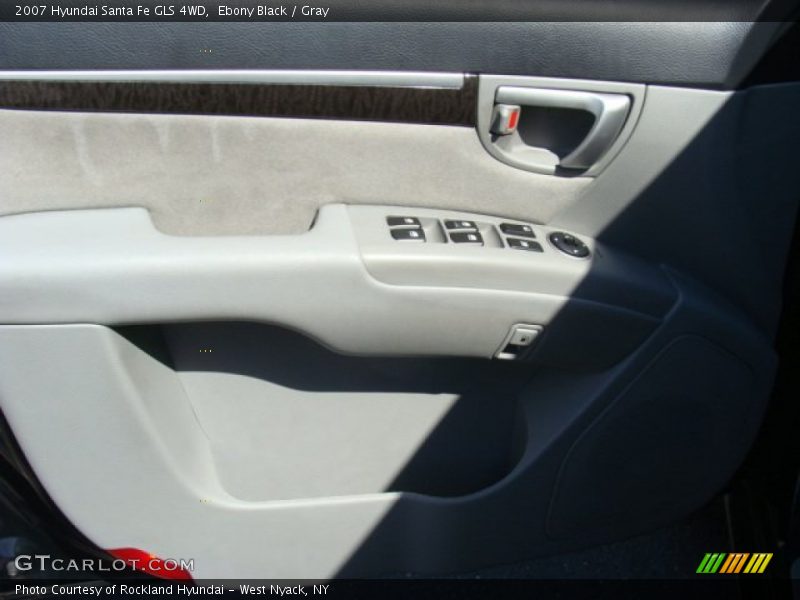 Ebony Black / Gray 2007 Hyundai Santa Fe GLS 4WD