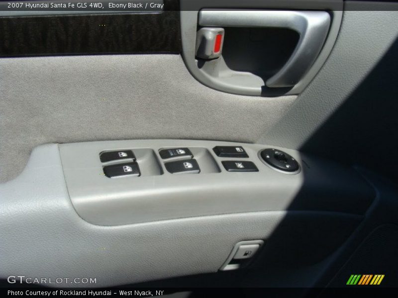 Ebony Black / Gray 2007 Hyundai Santa Fe GLS 4WD