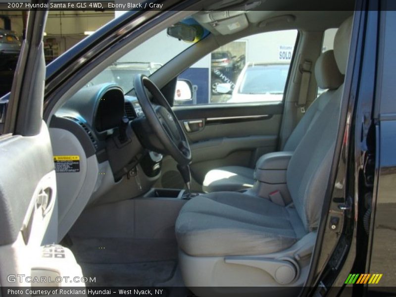 Ebony Black / Gray 2007 Hyundai Santa Fe GLS 4WD
