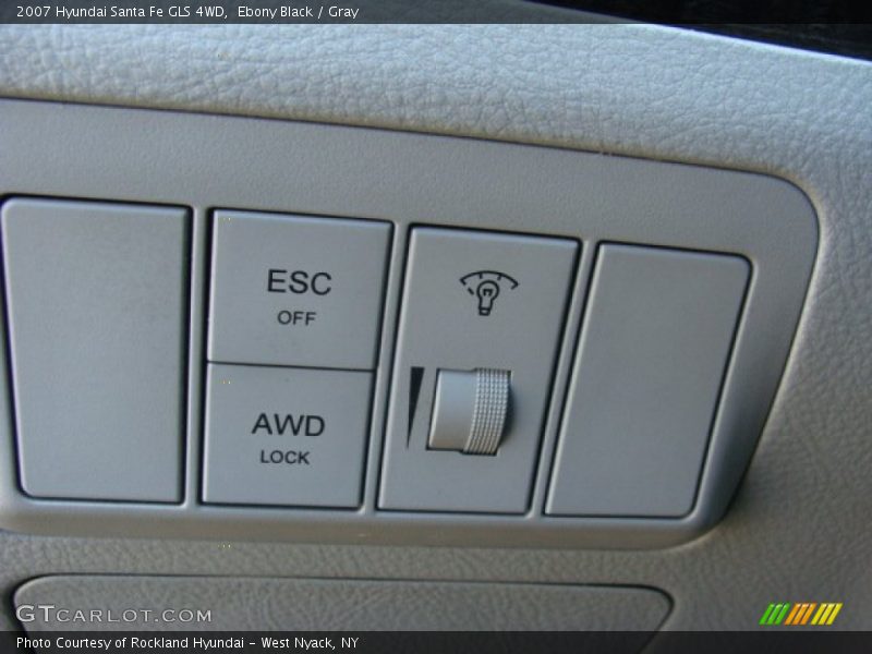 Ebony Black / Gray 2007 Hyundai Santa Fe GLS 4WD