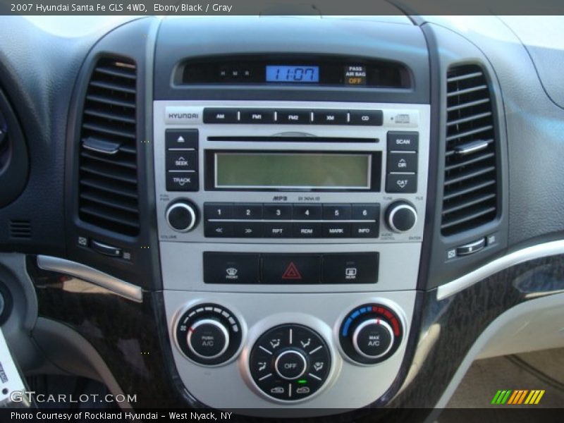 Ebony Black / Gray 2007 Hyundai Santa Fe GLS 4WD