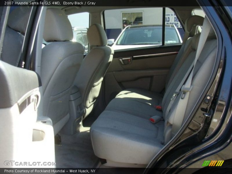 Ebony Black / Gray 2007 Hyundai Santa Fe GLS 4WD