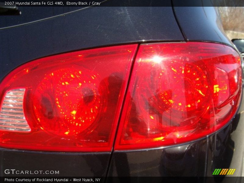 Ebony Black / Gray 2007 Hyundai Santa Fe GLS 4WD