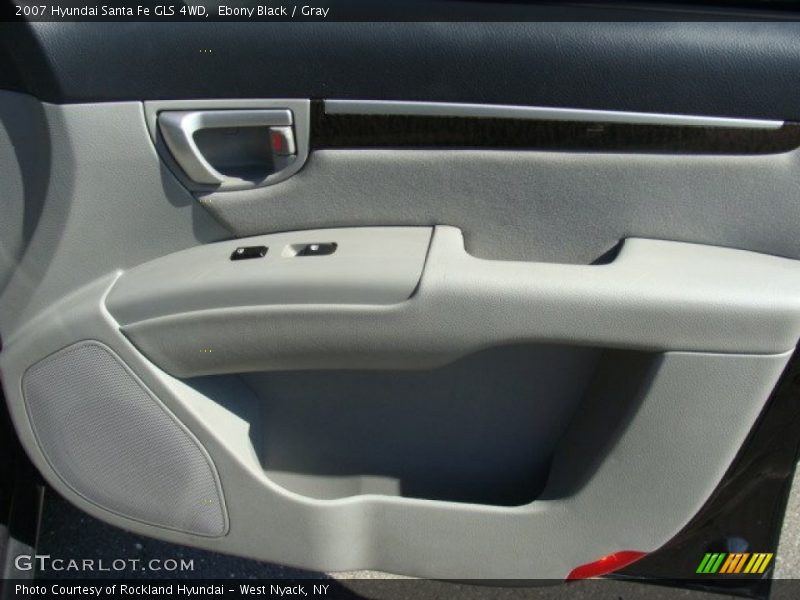 Ebony Black / Gray 2007 Hyundai Santa Fe GLS 4WD