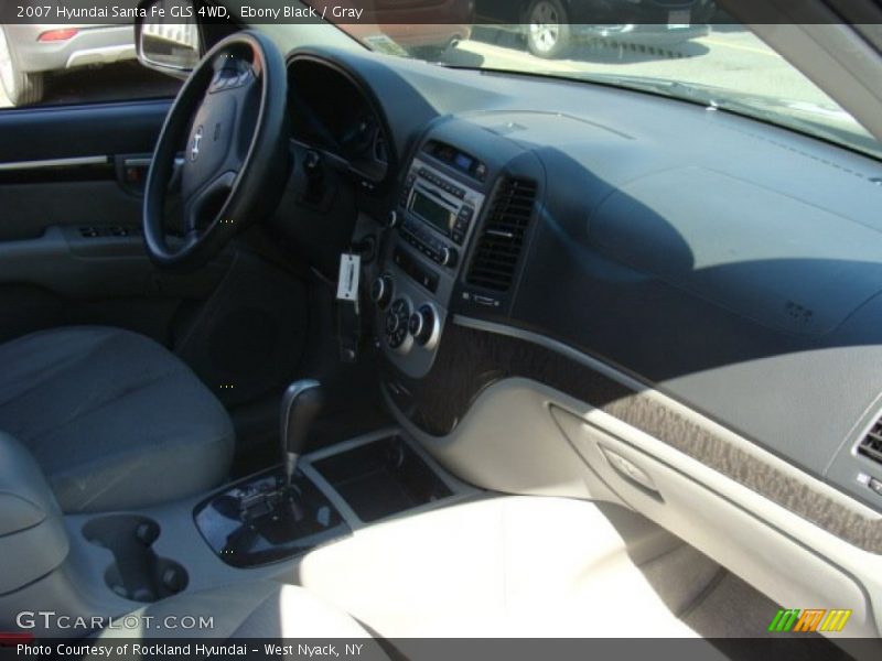 Ebony Black / Gray 2007 Hyundai Santa Fe GLS 4WD