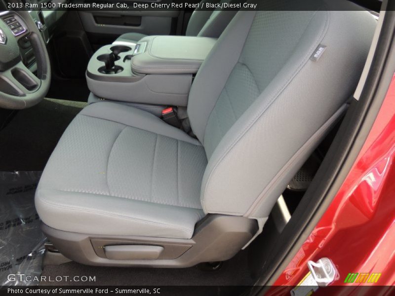 Deep Cherry Red Pearl / Black/Diesel Gray 2013 Ram 1500 Tradesman Regular Cab