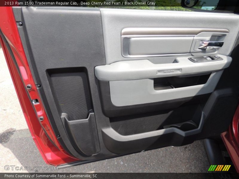 Deep Cherry Red Pearl / Black/Diesel Gray 2013 Ram 1500 Tradesman Regular Cab