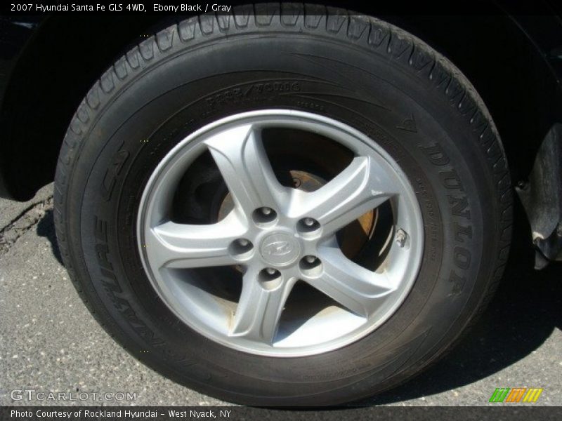 Ebony Black / Gray 2007 Hyundai Santa Fe GLS 4WD