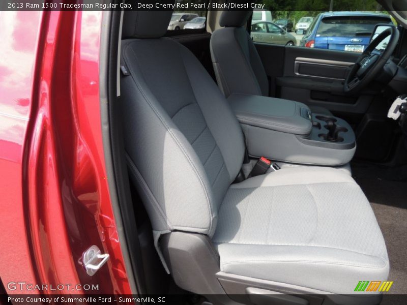 Deep Cherry Red Pearl / Black/Diesel Gray 2013 Ram 1500 Tradesman Regular Cab