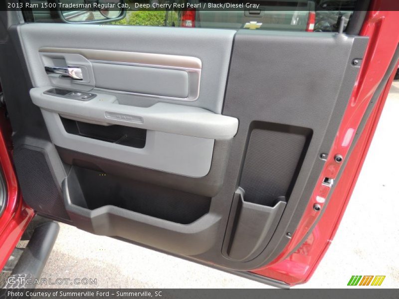 Deep Cherry Red Pearl / Black/Diesel Gray 2013 Ram 1500 Tradesman Regular Cab