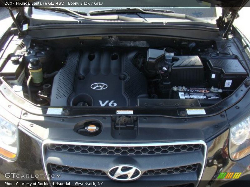 Ebony Black / Gray 2007 Hyundai Santa Fe GLS 4WD