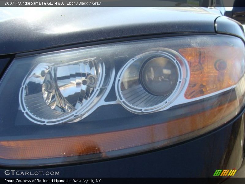 Ebony Black / Gray 2007 Hyundai Santa Fe GLS 4WD