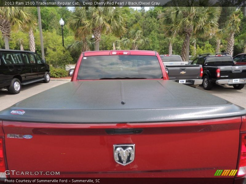 Deep Cherry Red Pearl / Black/Diesel Gray 2013 Ram 1500 Tradesman Regular Cab
