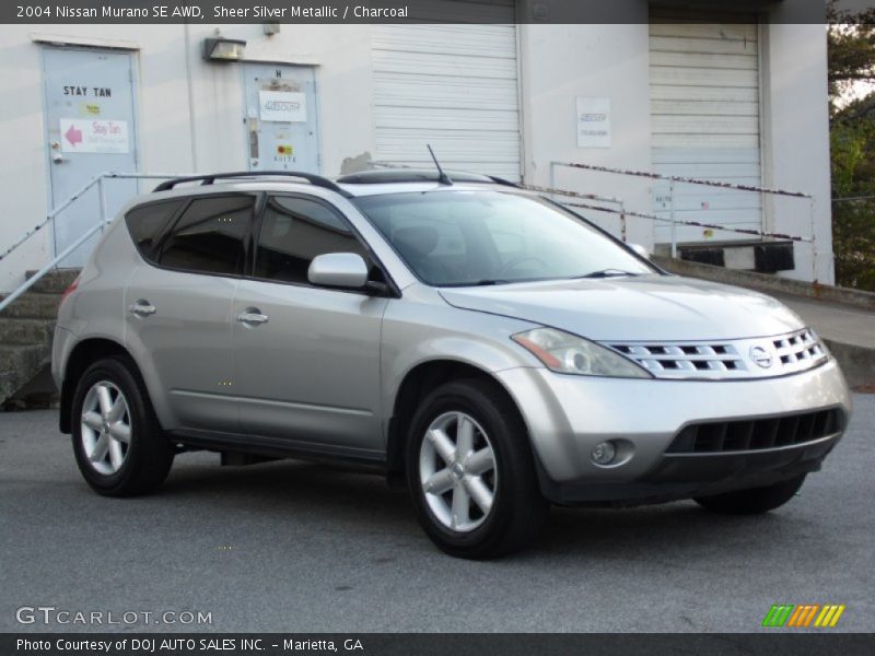 Sheer Silver Metallic / Charcoal 2004 Nissan Murano SE AWD