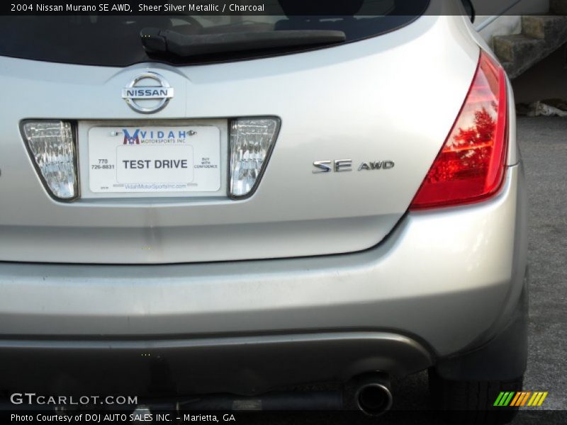 Sheer Silver Metallic / Charcoal 2004 Nissan Murano SE AWD