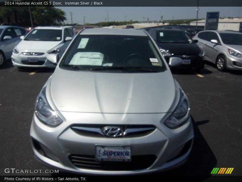 Ironman Silver / Black 2014 Hyundai Accent GS 5 Door