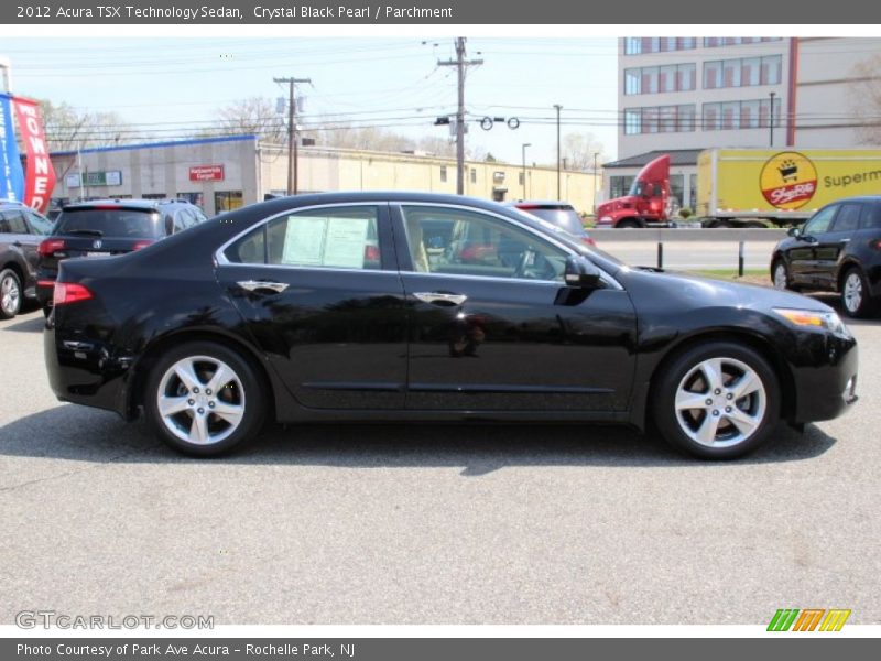 Crystal Black Pearl / Parchment 2012 Acura TSX Technology Sedan