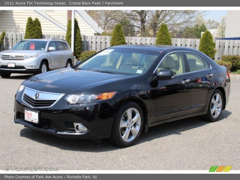 Crystal Black Pearl / Parchment 2012 Acura TSX Technology Sedan