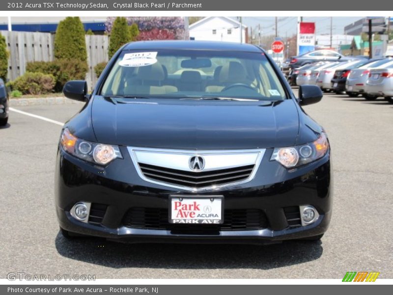 Crystal Black Pearl / Parchment 2012 Acura TSX Technology Sedan