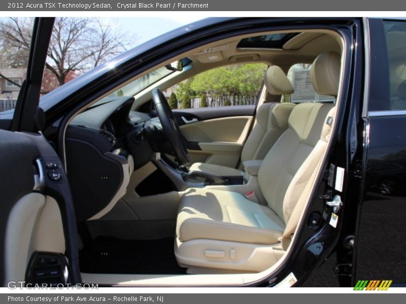 Crystal Black Pearl / Parchment 2012 Acura TSX Technology Sedan