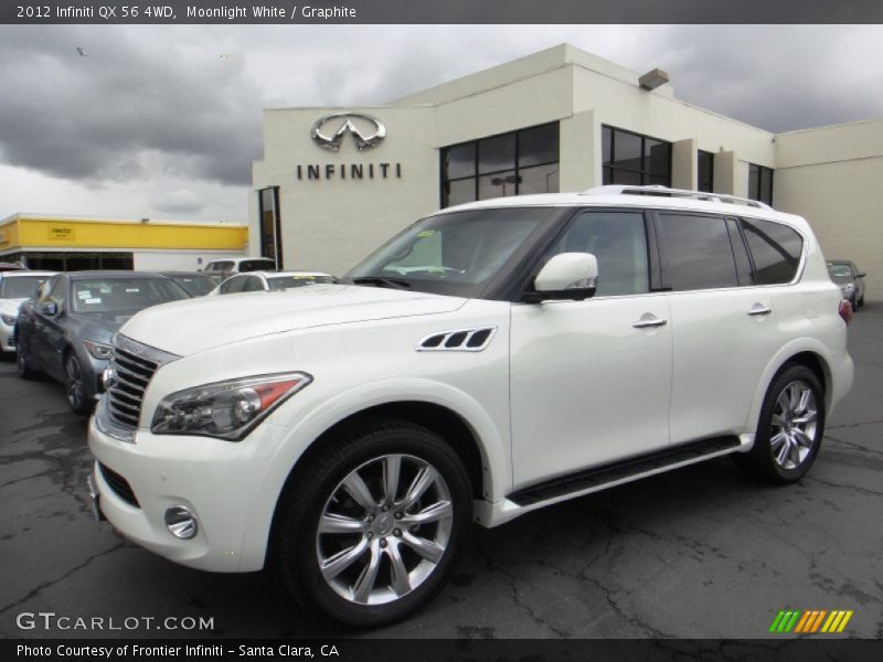 Moonlight White / Graphite 2012 Infiniti QX 56 4WD