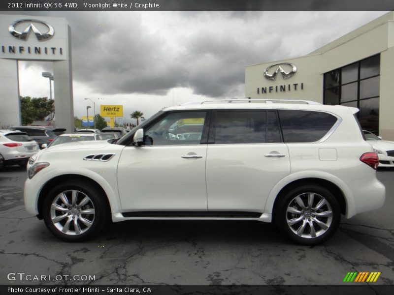 Moonlight White / Graphite 2012 Infiniti QX 56 4WD