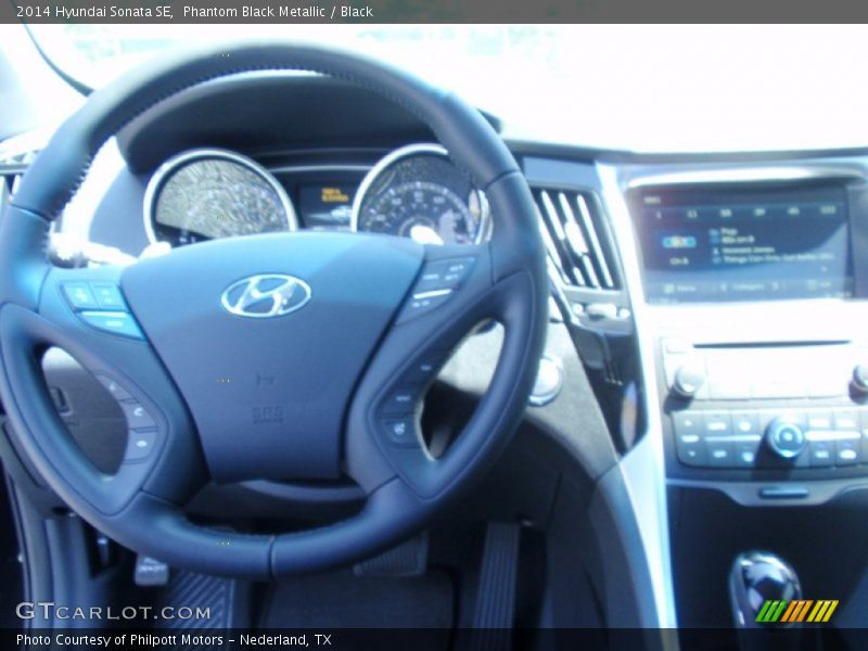 Phantom Black Metallic / Black 2014 Hyundai Sonata SE
