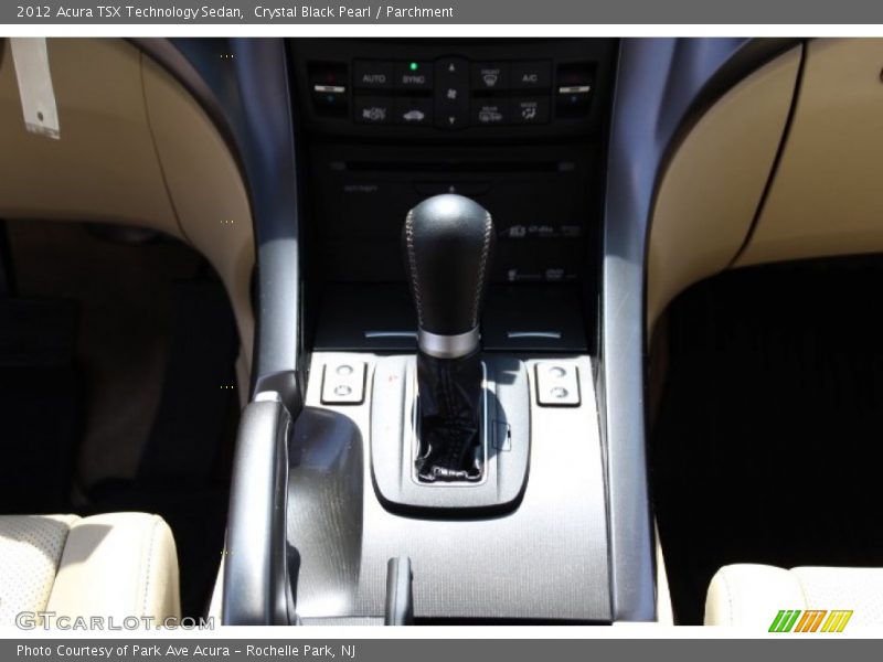 Crystal Black Pearl / Parchment 2012 Acura TSX Technology Sedan