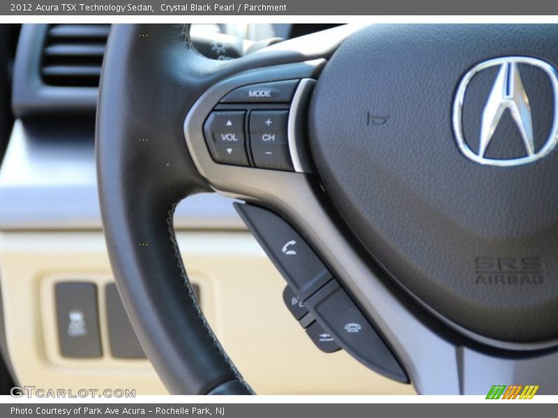 Crystal Black Pearl / Parchment 2012 Acura TSX Technology Sedan