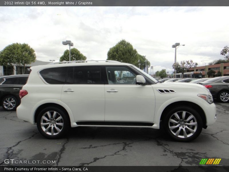 Moonlight White / Graphite 2012 Infiniti QX 56 4WD