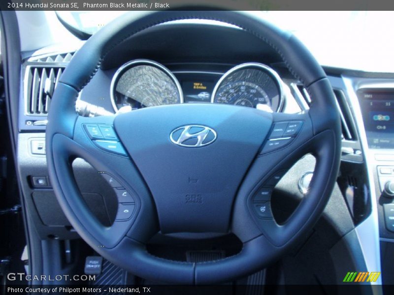 Phantom Black Metallic / Black 2014 Hyundai Sonata SE
