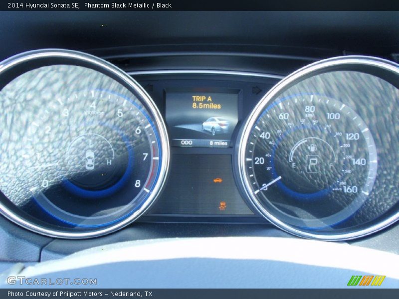 Phantom Black Metallic / Black 2014 Hyundai Sonata SE