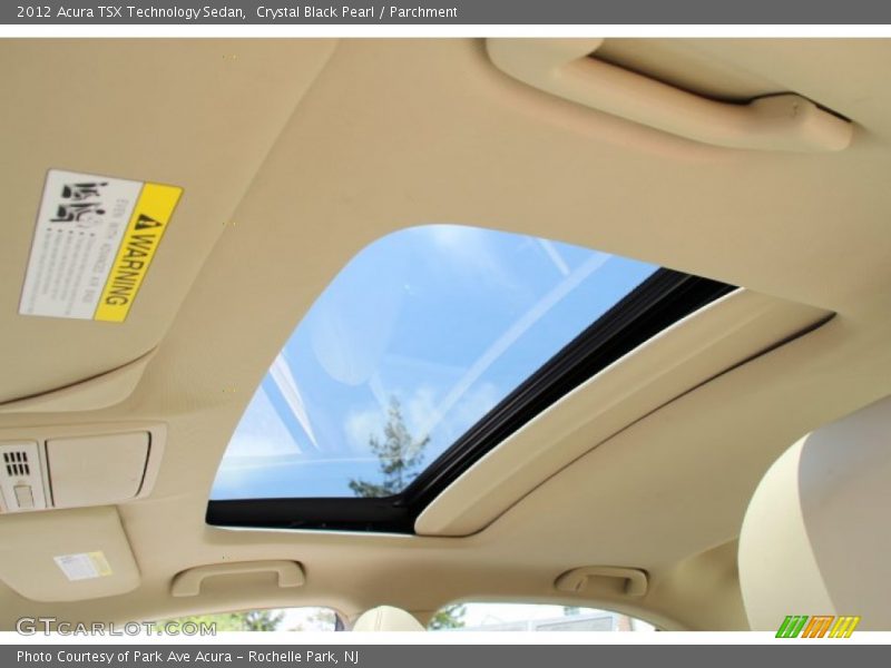 Crystal Black Pearl / Parchment 2012 Acura TSX Technology Sedan