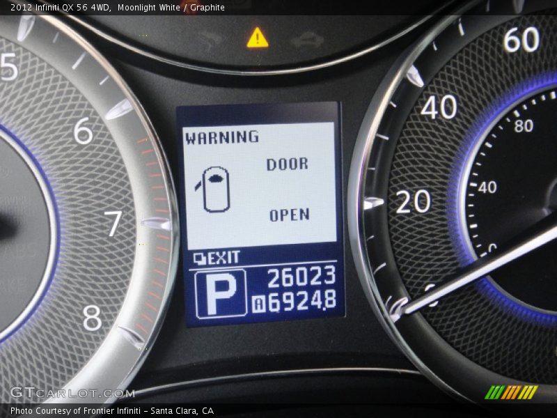 Moonlight White / Graphite 2012 Infiniti QX 56 4WD
