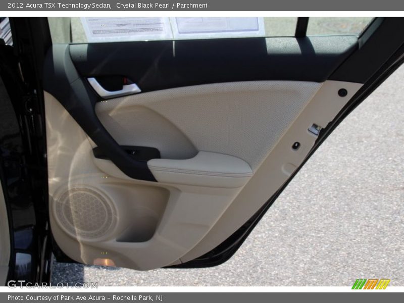 Crystal Black Pearl / Parchment 2012 Acura TSX Technology Sedan