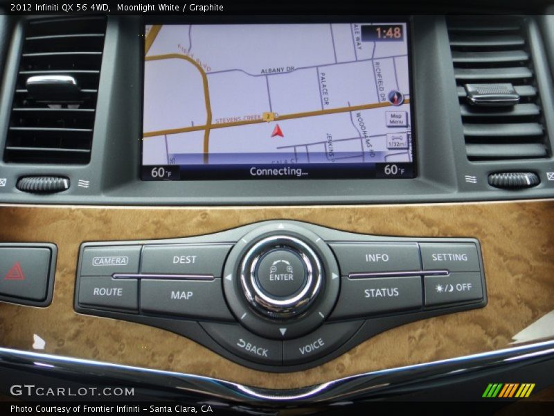 Moonlight White / Graphite 2012 Infiniti QX 56 4WD