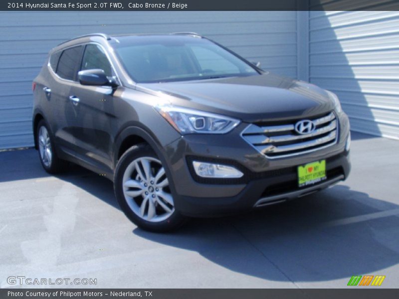 Cabo Bronze / Beige 2014 Hyundai Santa Fe Sport 2.0T FWD