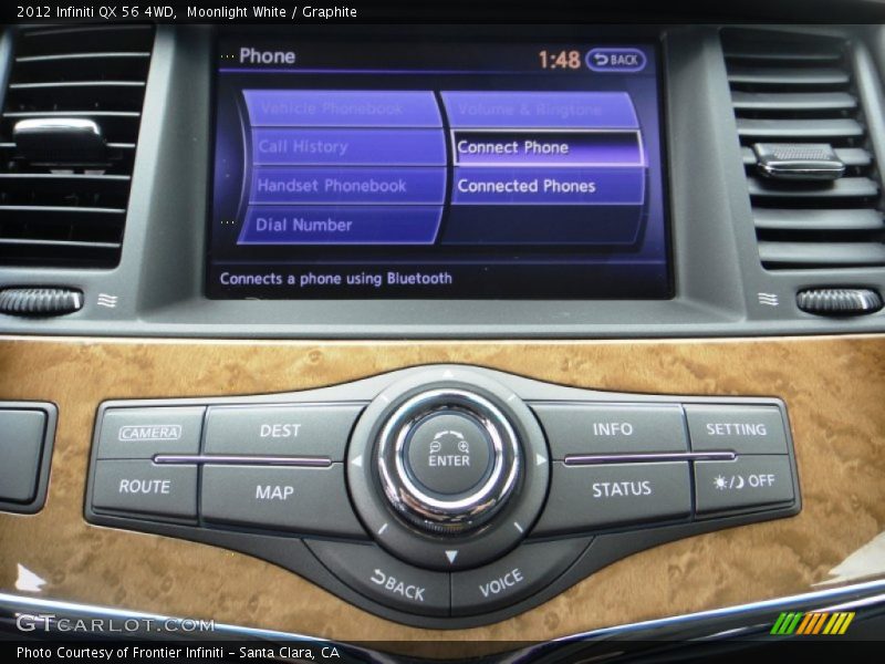 Moonlight White / Graphite 2012 Infiniti QX 56 4WD