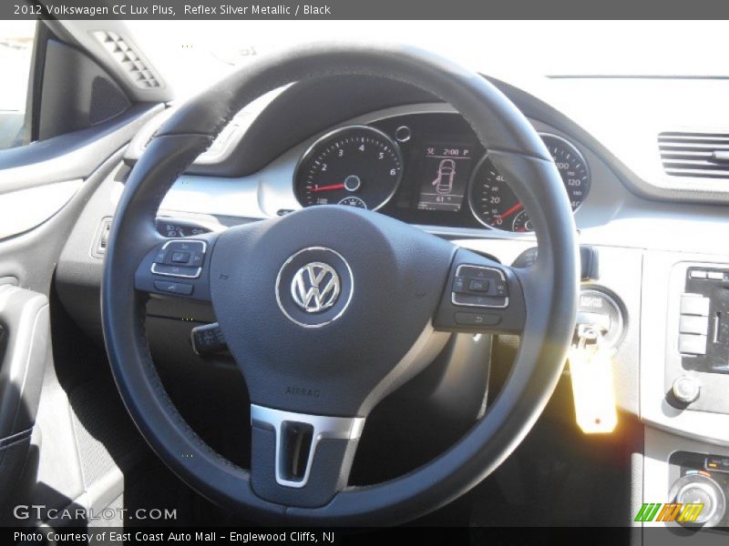 Reflex Silver Metallic / Black 2012 Volkswagen CC Lux Plus