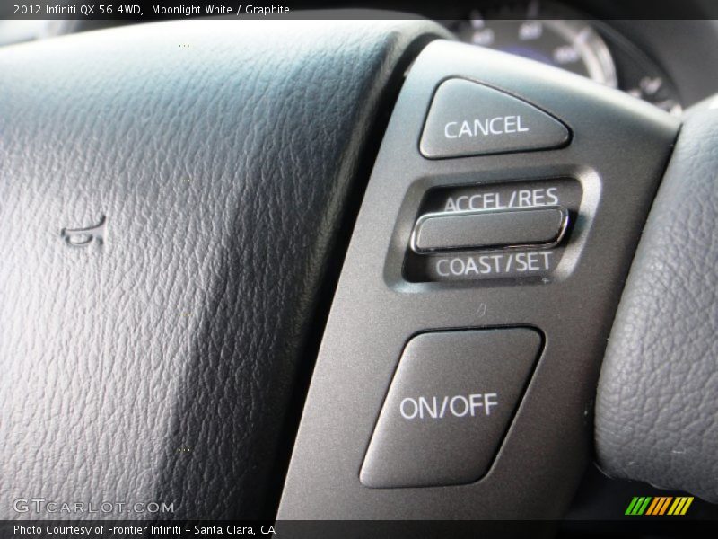 Moonlight White / Graphite 2012 Infiniti QX 56 4WD