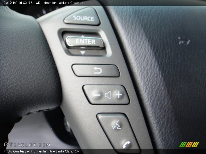 Moonlight White / Graphite 2012 Infiniti QX 56 4WD