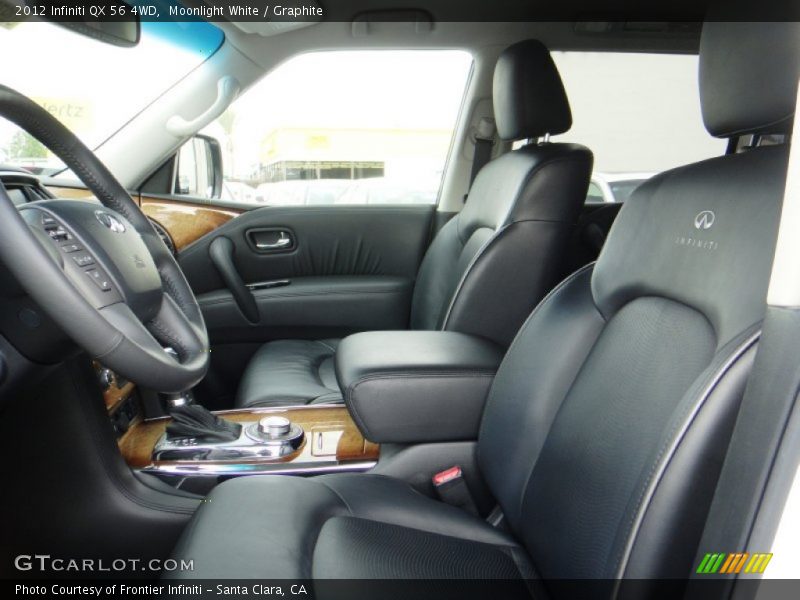 Moonlight White / Graphite 2012 Infiniti QX 56 4WD