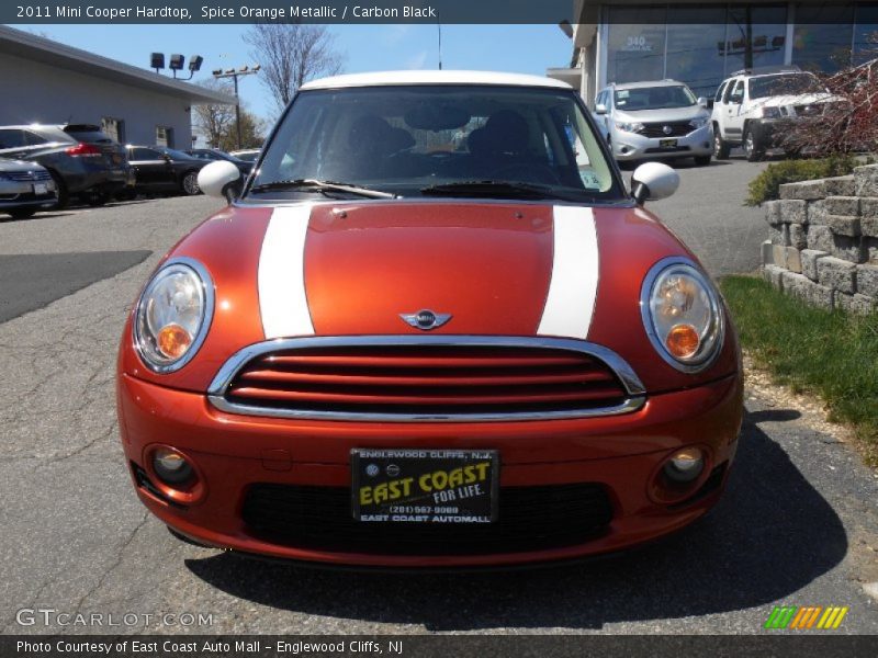 Spice Orange Metallic / Carbon Black 2011 Mini Cooper Hardtop