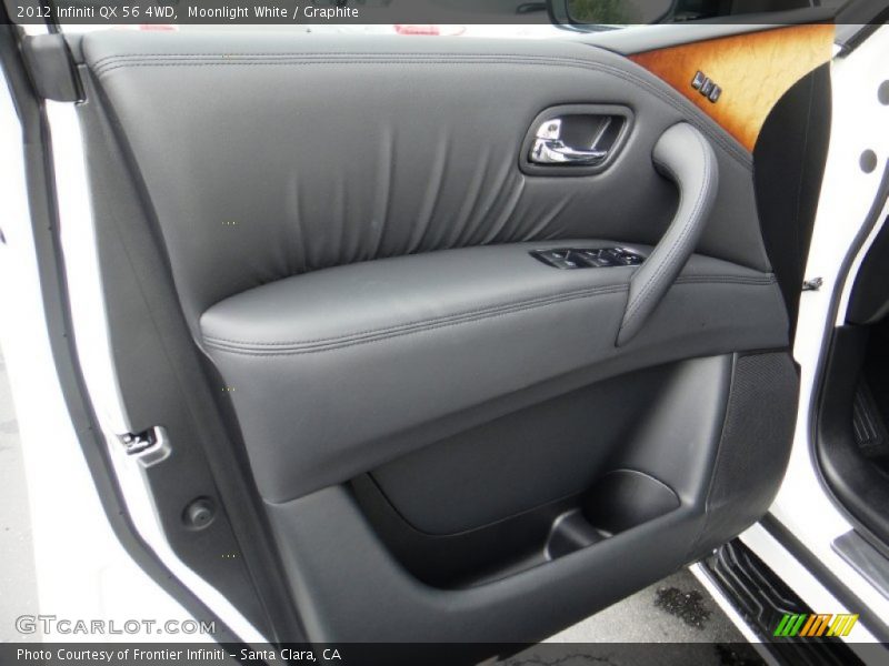 Moonlight White / Graphite 2012 Infiniti QX 56 4WD