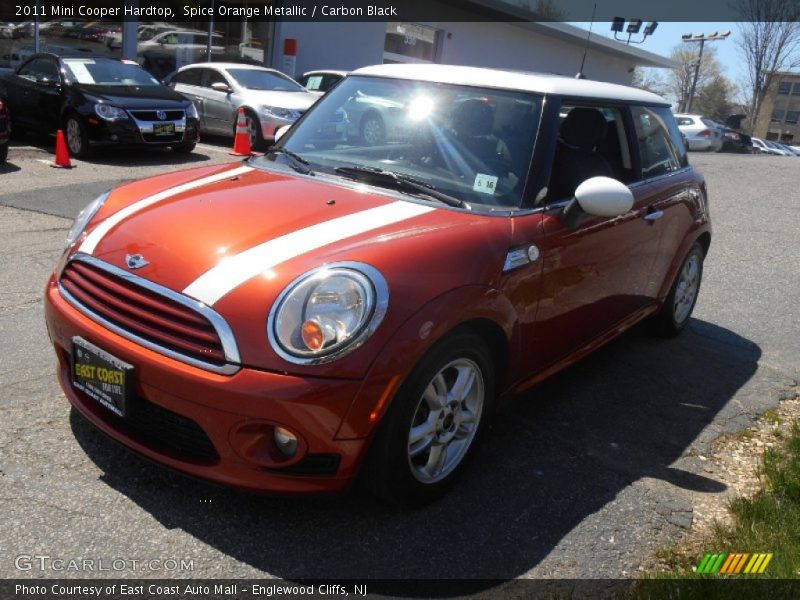 Spice Orange Metallic / Carbon Black 2011 Mini Cooper Hardtop