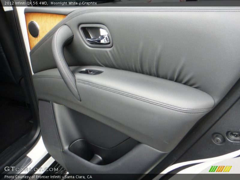 Moonlight White / Graphite 2012 Infiniti QX 56 4WD