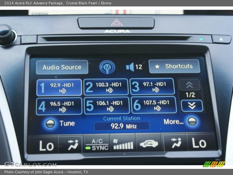 Crystal Black Pearl / Ebony 2014 Acura RLX Advance Package