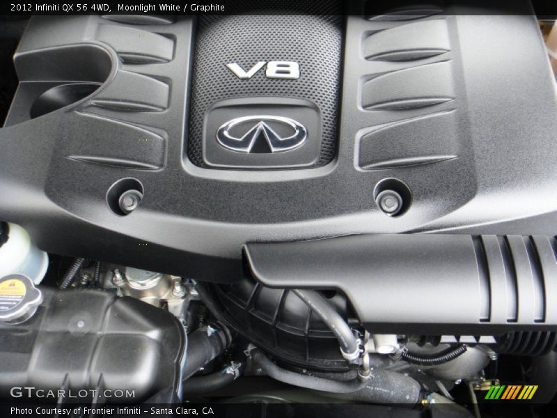 Moonlight White / Graphite 2012 Infiniti QX 56 4WD