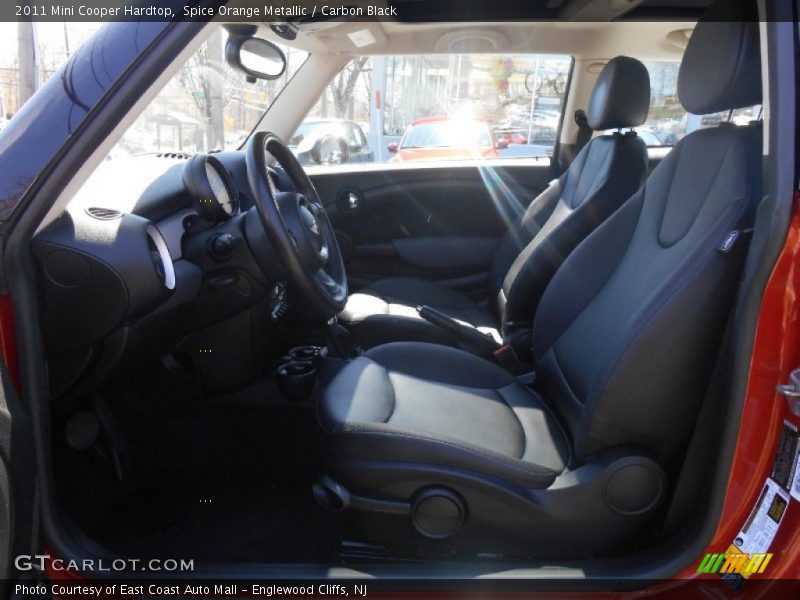 Spice Orange Metallic / Carbon Black 2011 Mini Cooper Hardtop