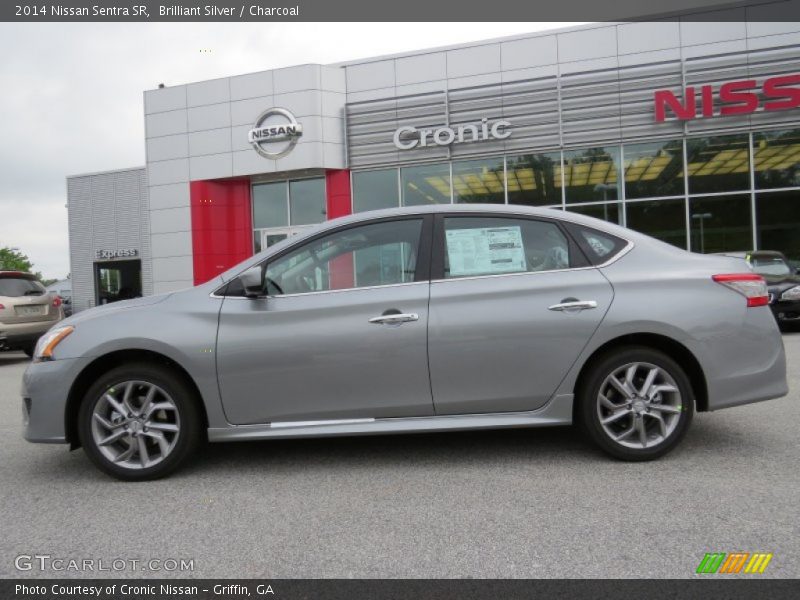 Brilliant Silver / Charcoal 2014 Nissan Sentra SR